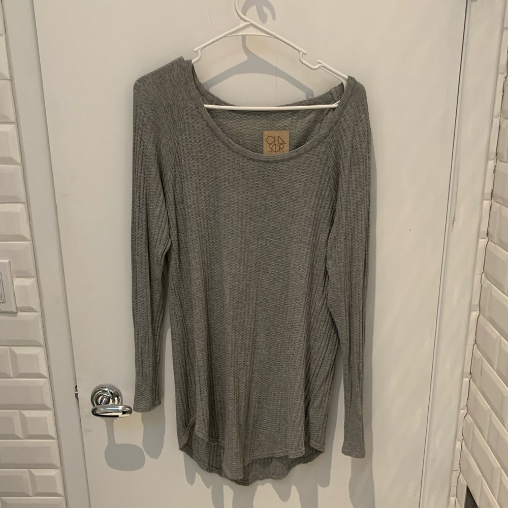 Chaser Long Sleeve Thermal Waffle Shirt - Picture 2 of 7